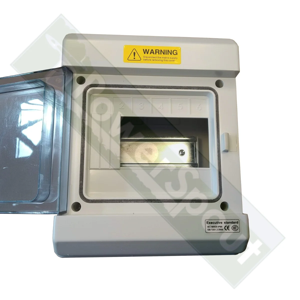 6-way Weatherproof (IP66) DIN Rail Enclosure - Image 2