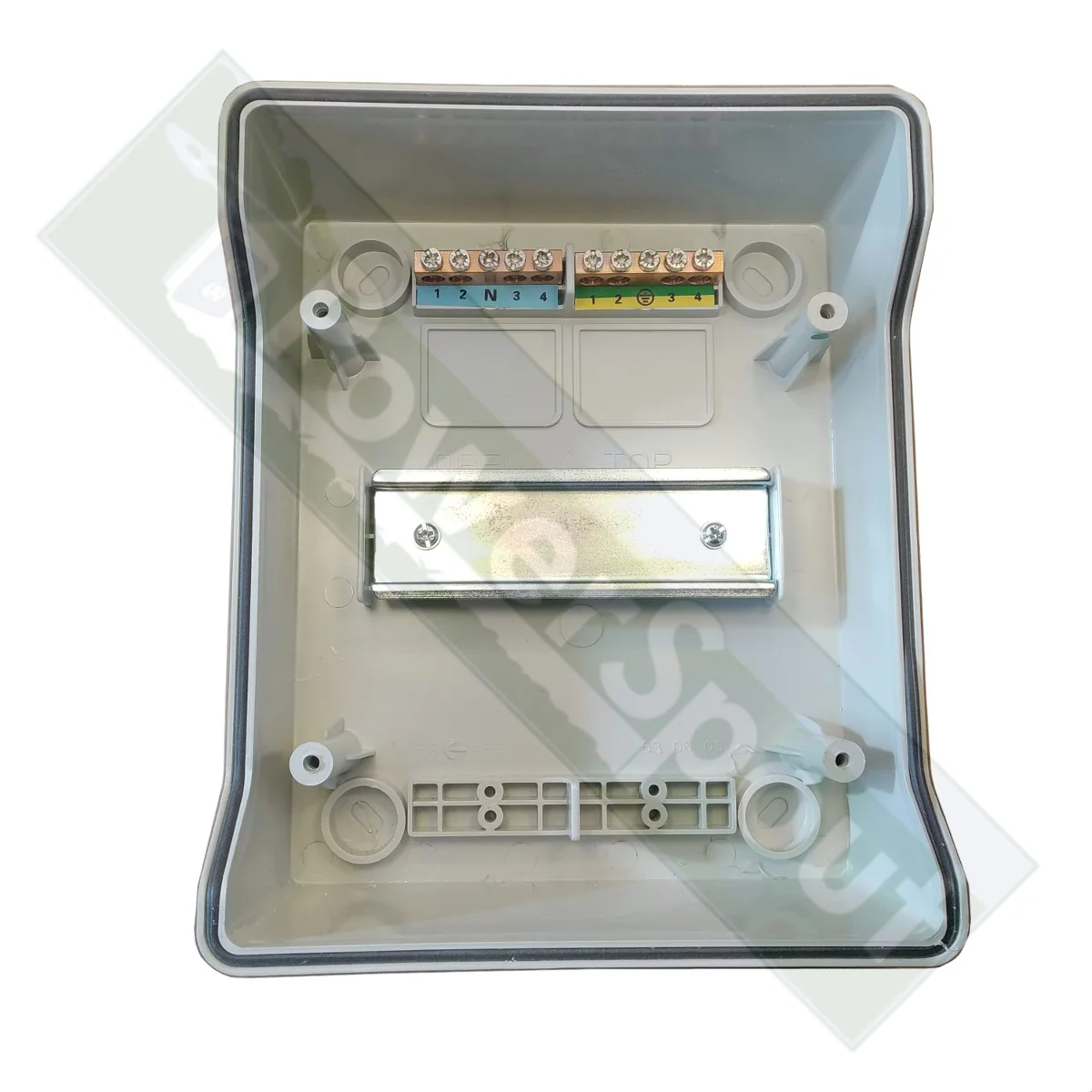 6-way Weatherproof (IP66) DIN Rail Enclosure - Image 3